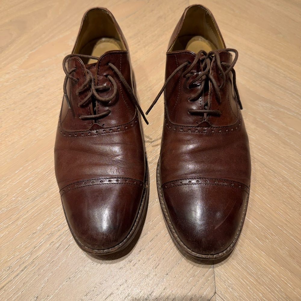 Cole Haan Brown Leather Oxfords